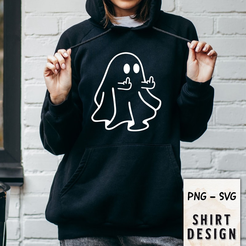 Ghost Middle Finger Svg Png Halloween Svg Png Svg File For Cricut Cute Ghost Halloween Svg Png 2