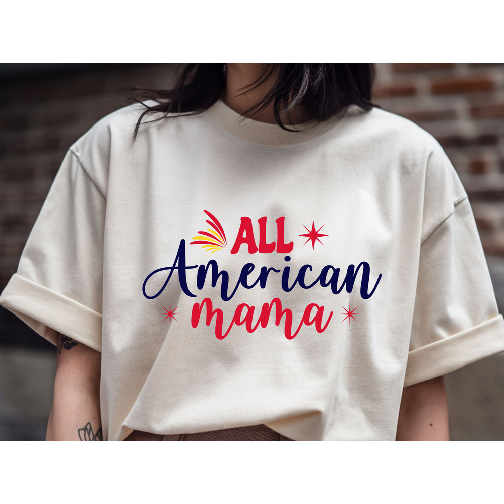 All American Mama T Shirt 0