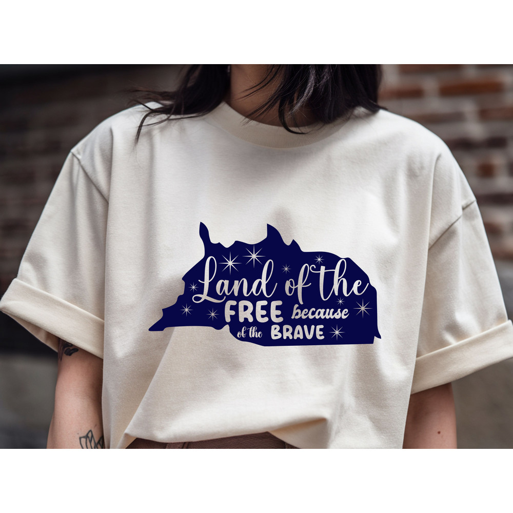 Land Of The Free Because Of The Brave T Shirt Design 0
