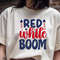 Red White Boom T Shirt Design 0