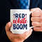 Red White Boom T Shirt Design 1