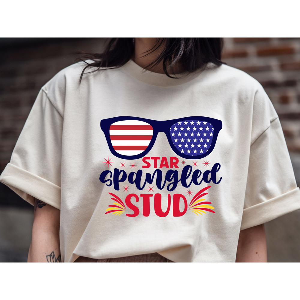 Star Spangled Stud T Shirt Design 0