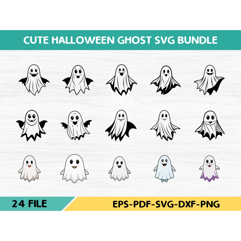 Cute Halloween Ghost 0