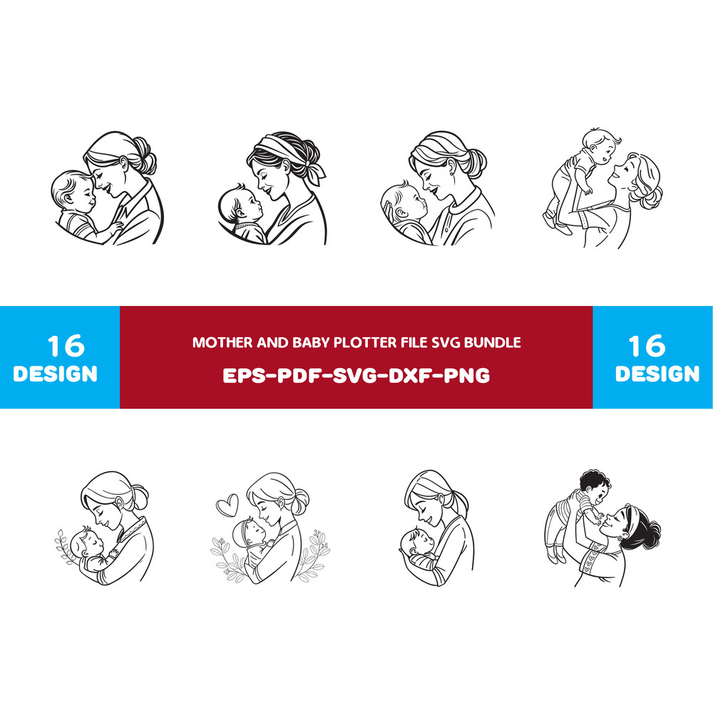 Mother And Baby Plotter File 0