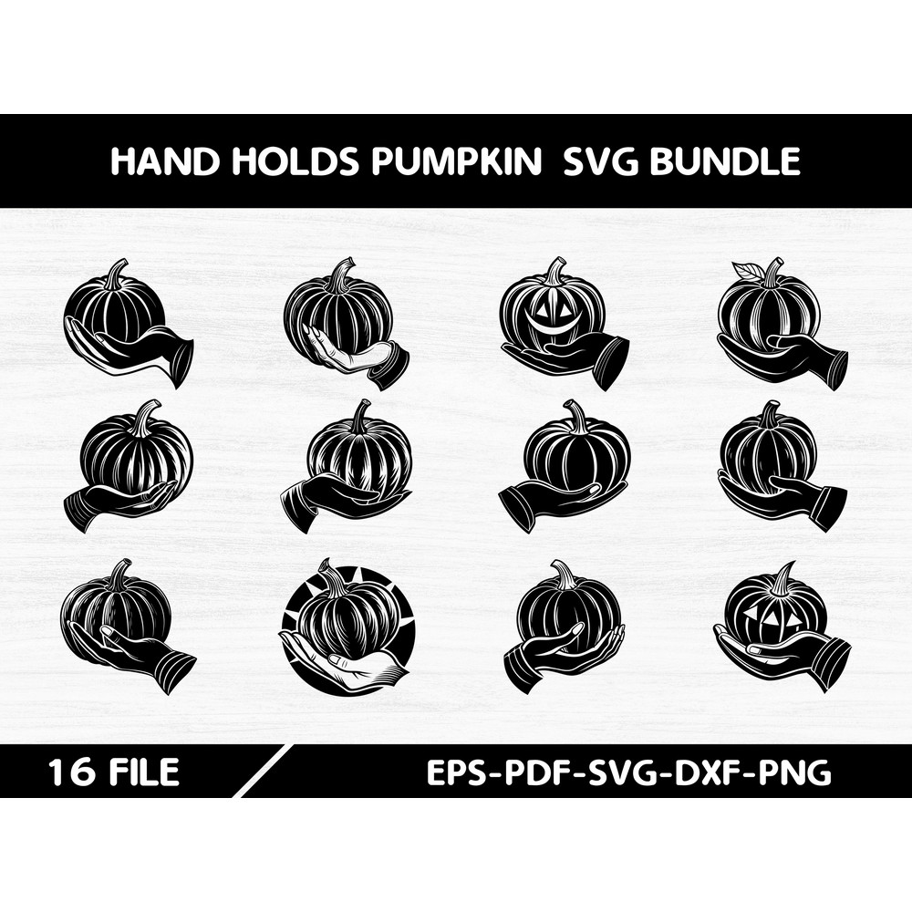 Hand Holds Pumpkin 0