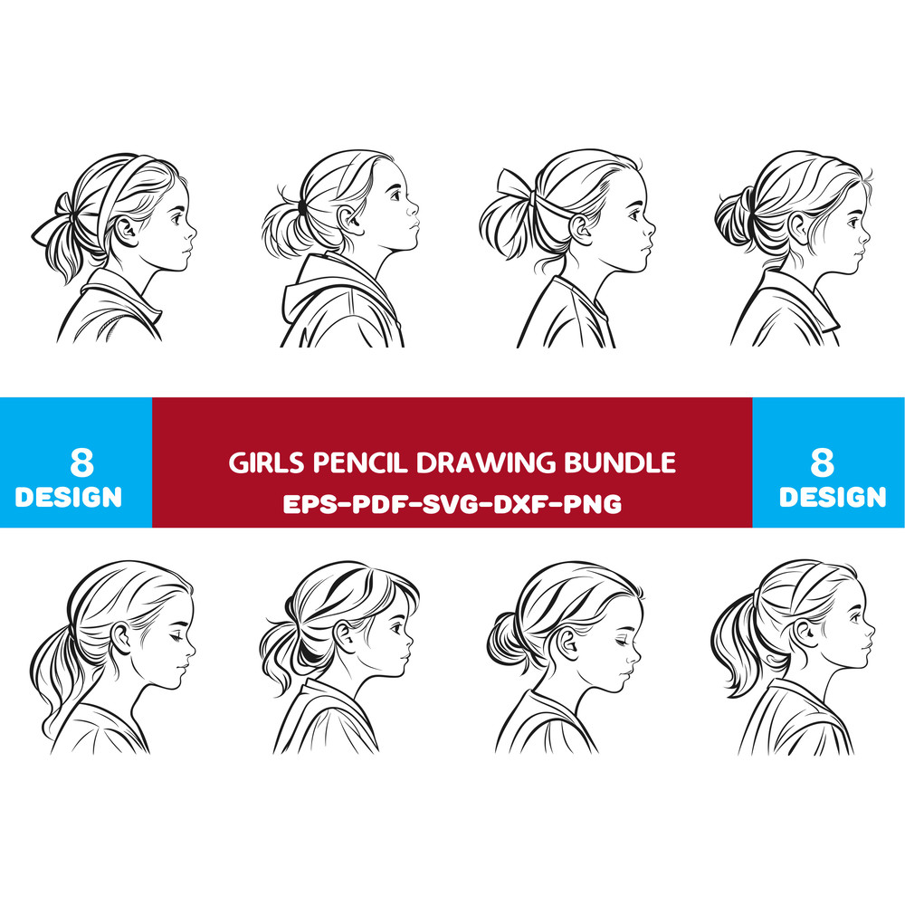 Girls Pencil Drawing 0