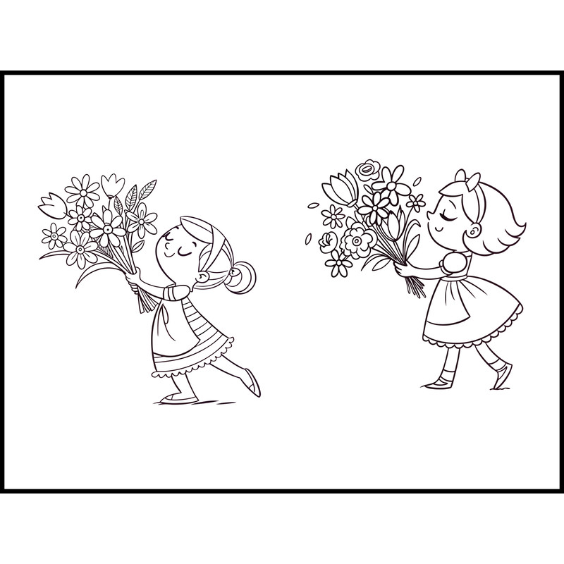 Cute Flower Girl Plotter File 2
