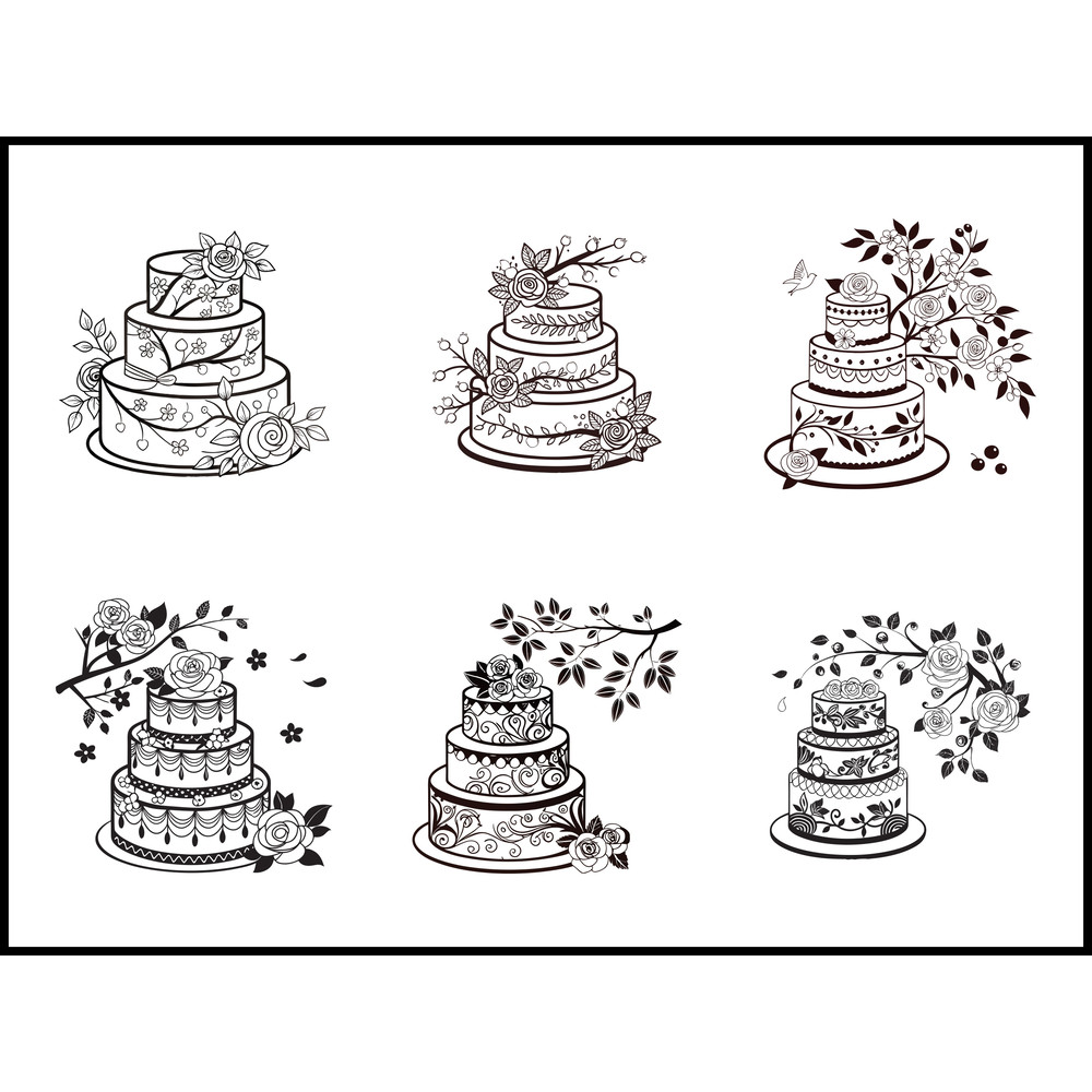 Layer Floral Cake Plotter File 1