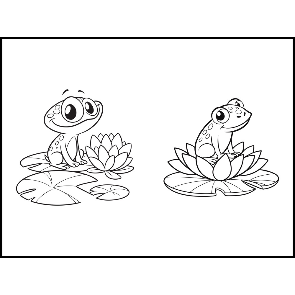 A Cute And Happy Frog Child 1