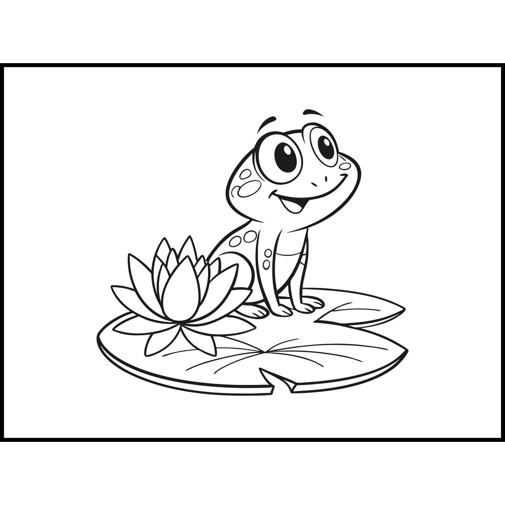 A Cute And Happy Frog Child 2