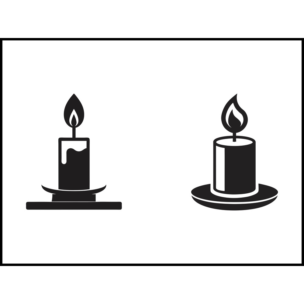 Candle On A Wooden Base 1