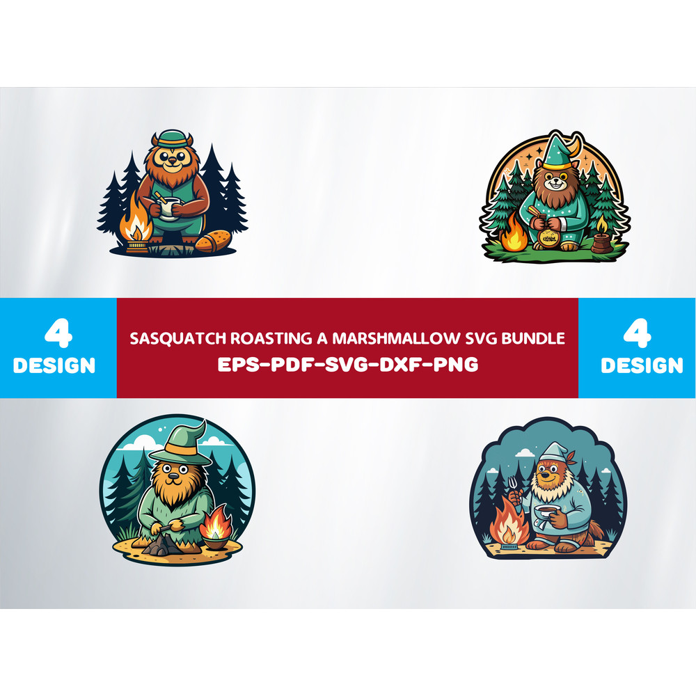 Sasquatch Roasting A Marshmallow 0