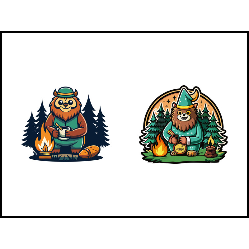 Sasquatch Roasting A Marshmallow 1