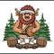 Sasquatch Bigfoot Playing The Drums On Hollow Logs 2