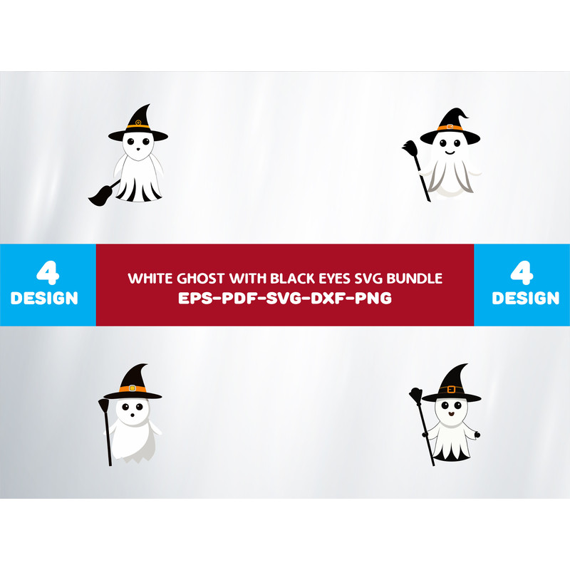 White Ghost With Black Eyes 0