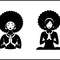 Afro Black Woman Praying 1