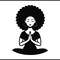 Afro Black Woman Praying 2