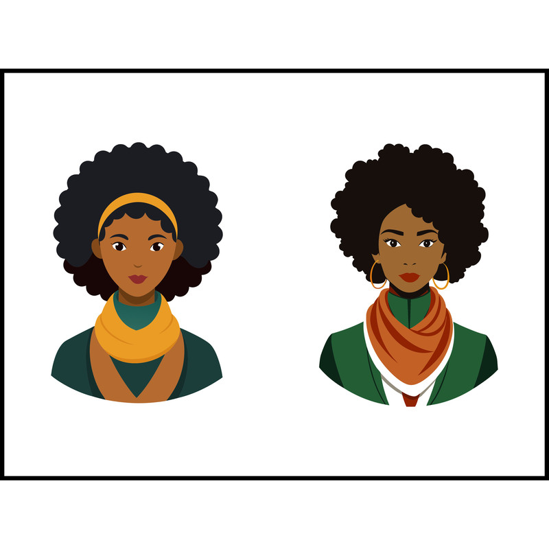 Afro Hair Scarf 1