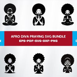 afro diva praying