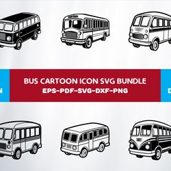 bus cartoon icon
