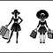 Black Woman Shopping Girl 1
