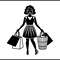 Black Woman Shopping Girl 2