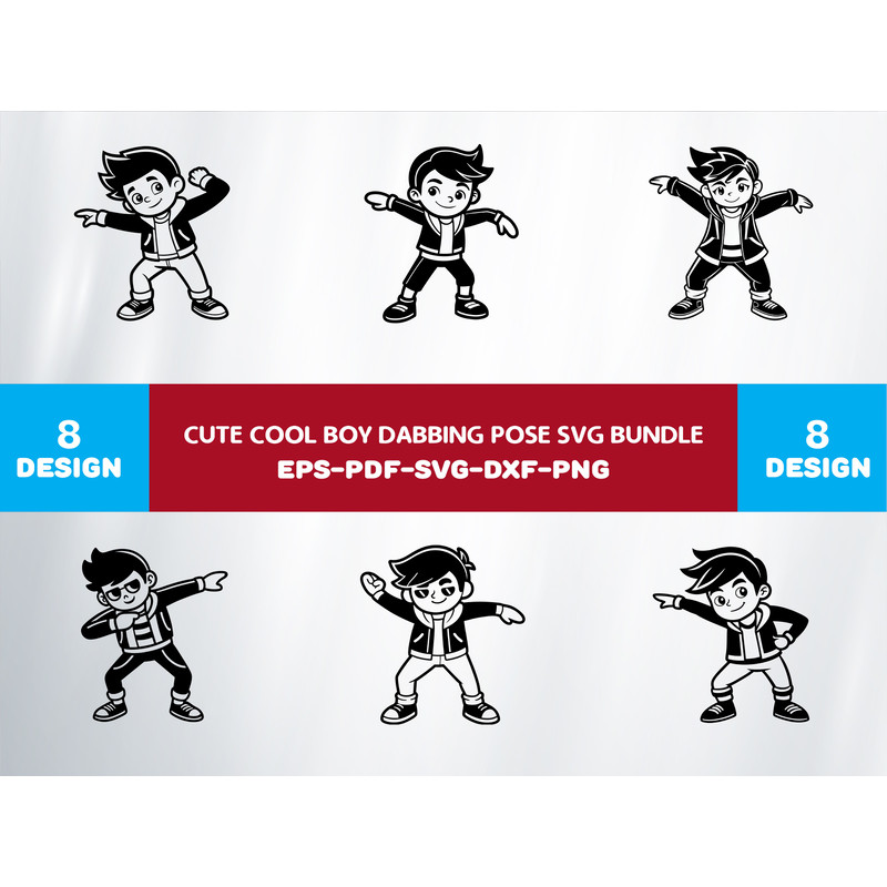 Cute Cool Boy Dabbing Pose 0