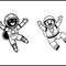 Happy Astronaut Jumping Cartoon 1