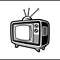 Vintage Television Cartoon Icon 2