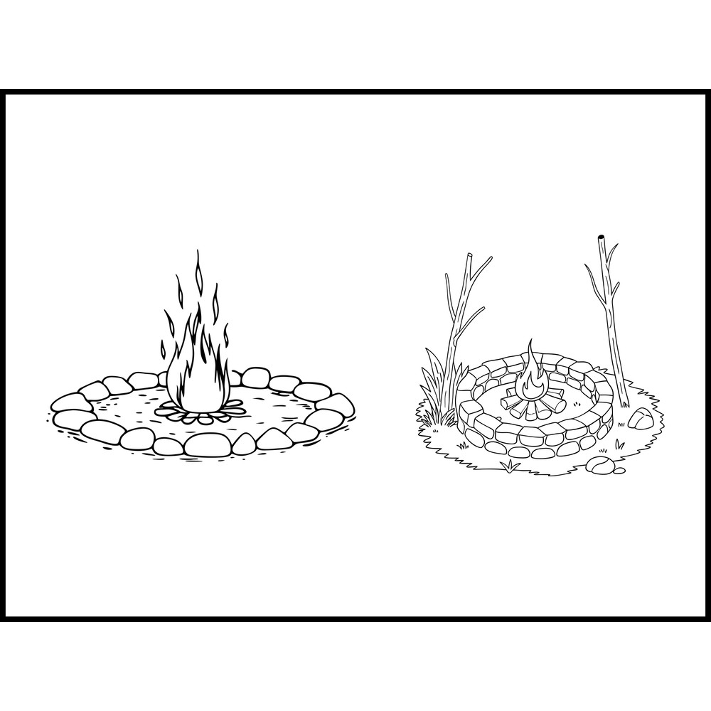 Stone Ringed Campfire 1
