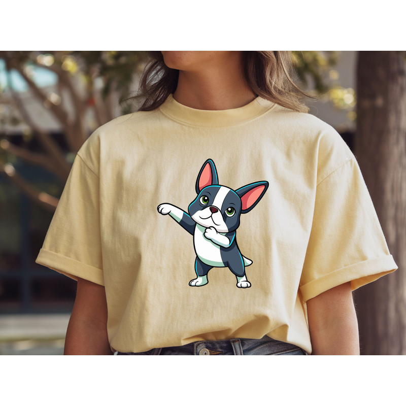 Dabbing Boston Terrier T Shirt 1