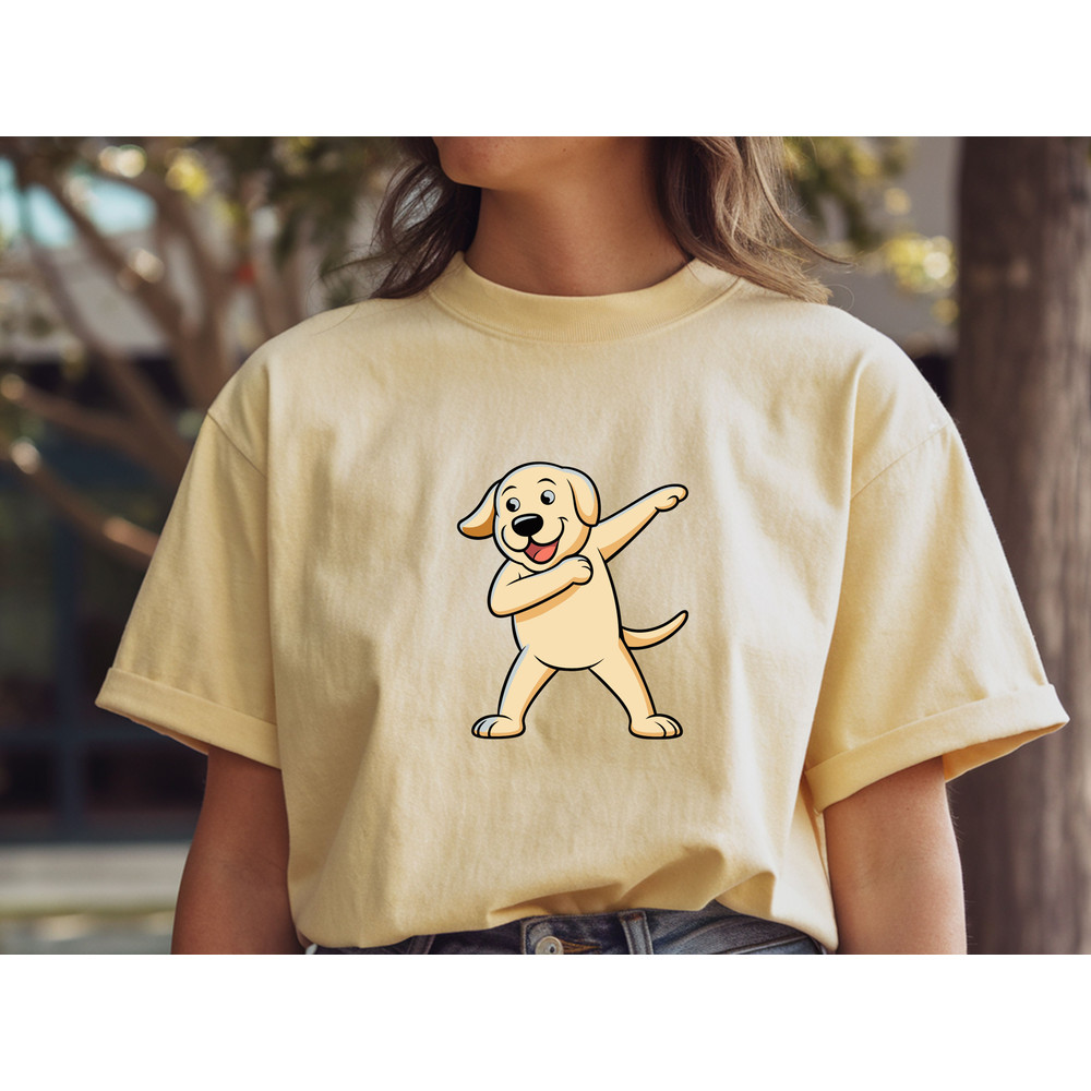 Dabbing Labrador Retriever Dog T Shirt 1