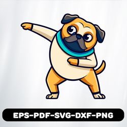 dabbing pug t shirt