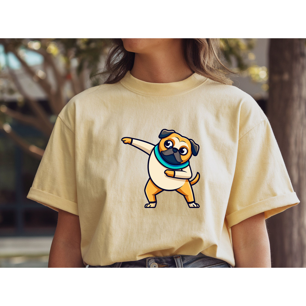Dabbing Pug T Shirt 1