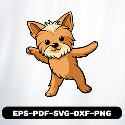 yorkshire terrier dabbing t shirt