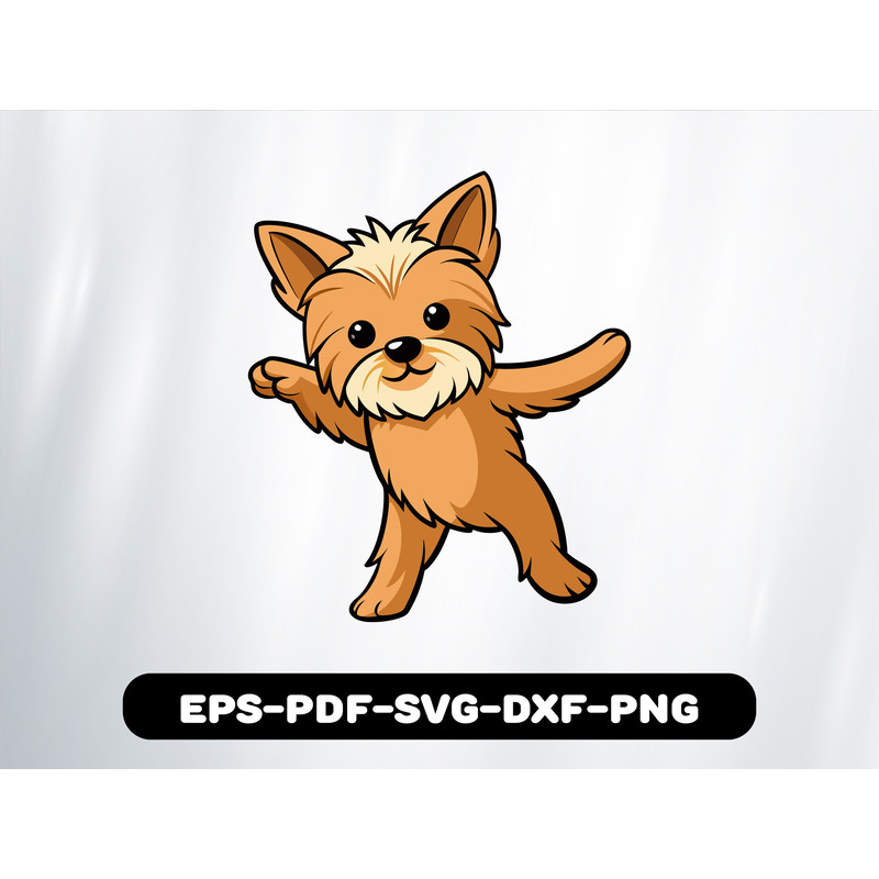 Yorkshire Terrier Dabbing T Shirt 0