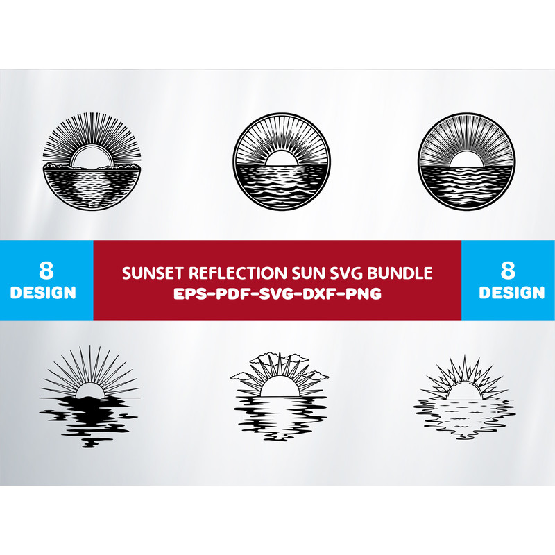 Sunset Reflection Sun 0