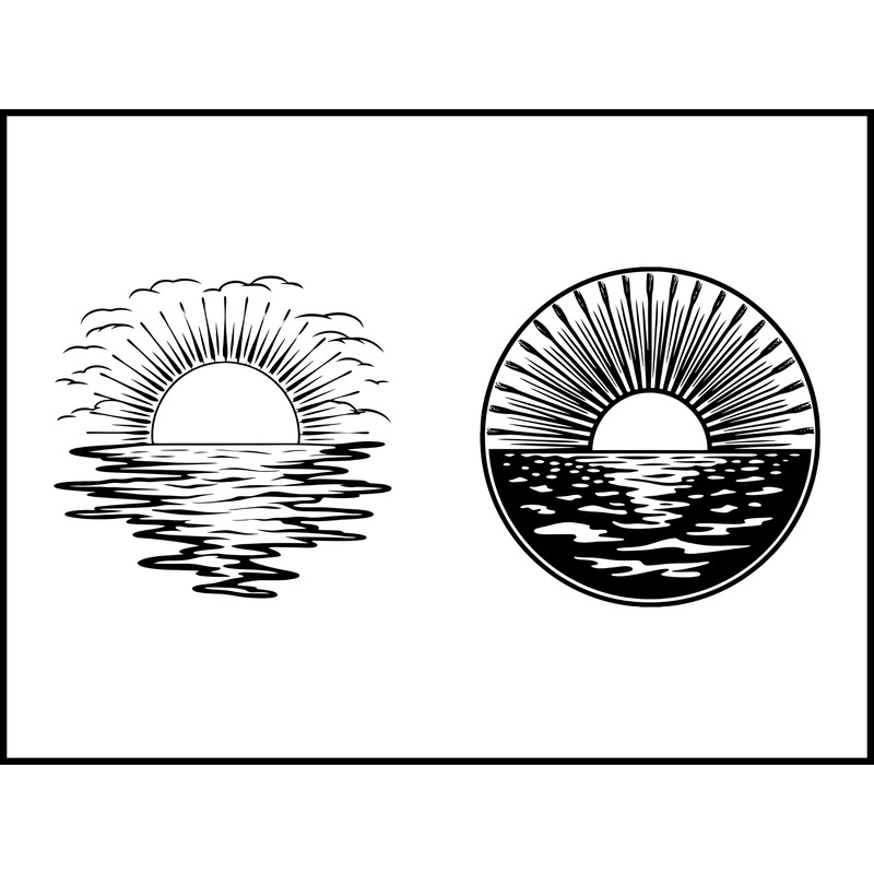 Sunset Reflection Sun 1