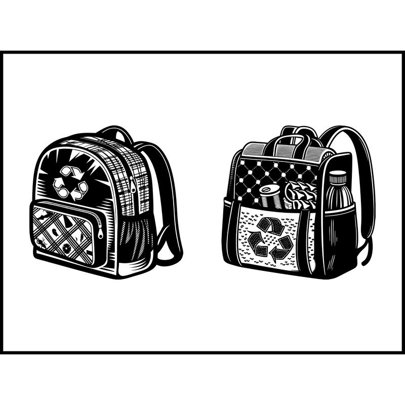 Recycled Material Backpack 1