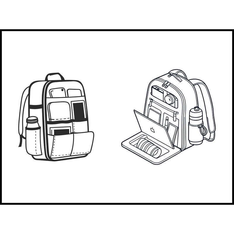Tech Organizer Backpack 1
