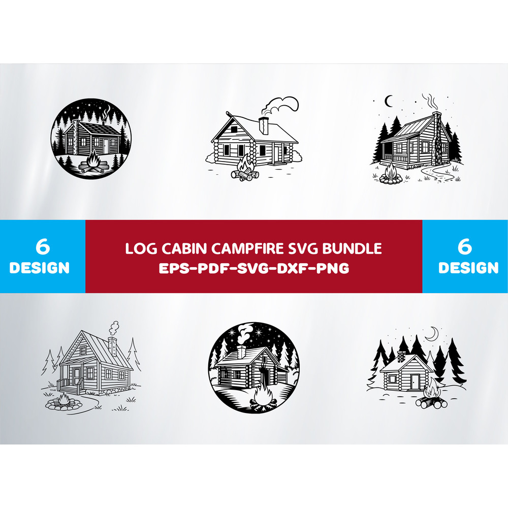 Log Cabin Campfire 0