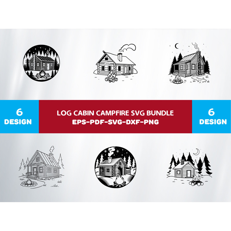 Log Cabin Campfire 0