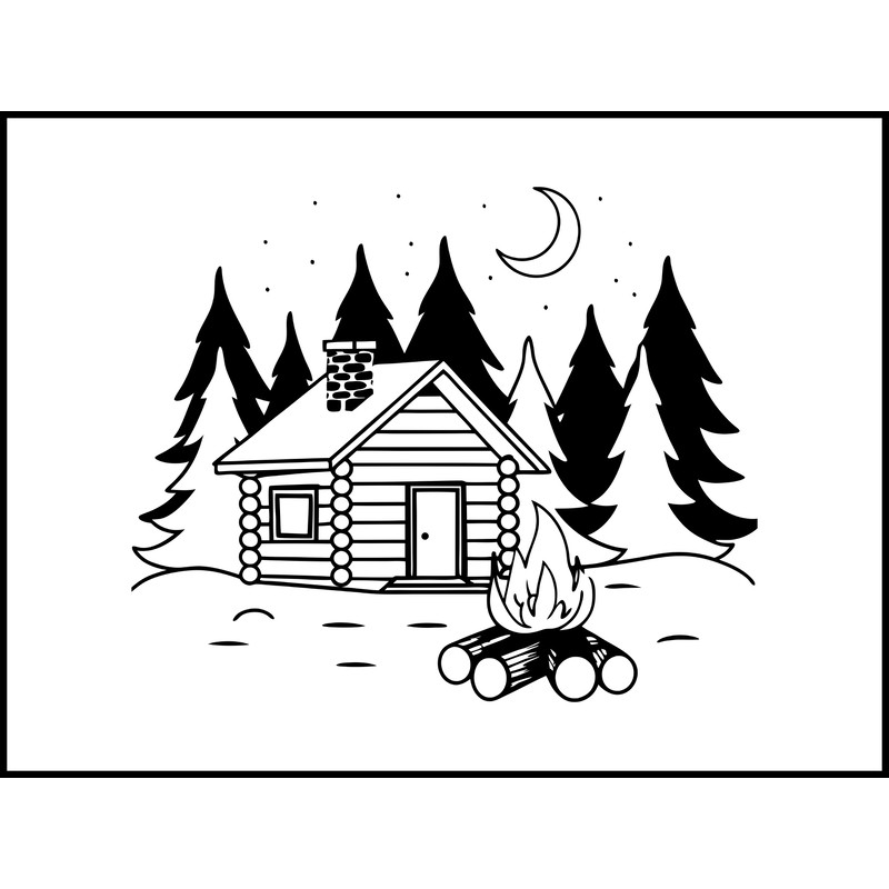 Log Cabin Campfire 2