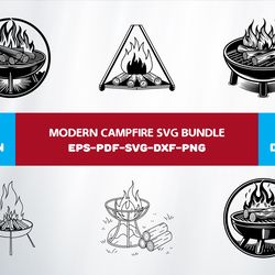 modern campfire
