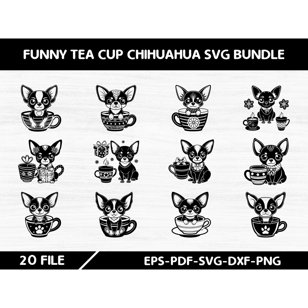 Funny Tea Cup Chihuahua 0