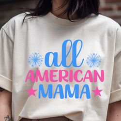 all american mama t-shirt design