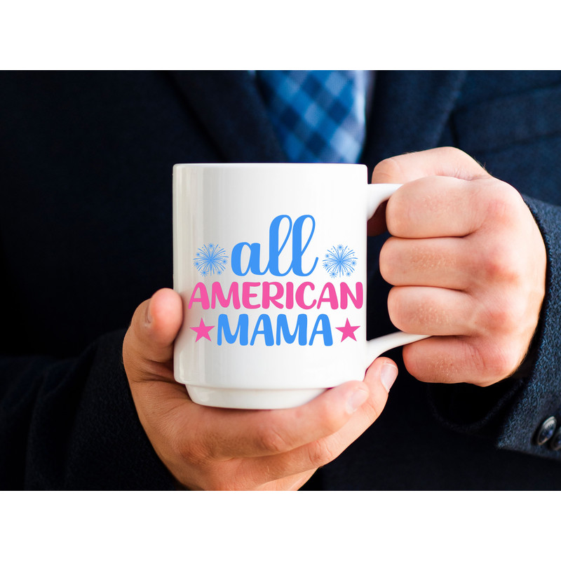 All American Mama Tshirt Design 1
