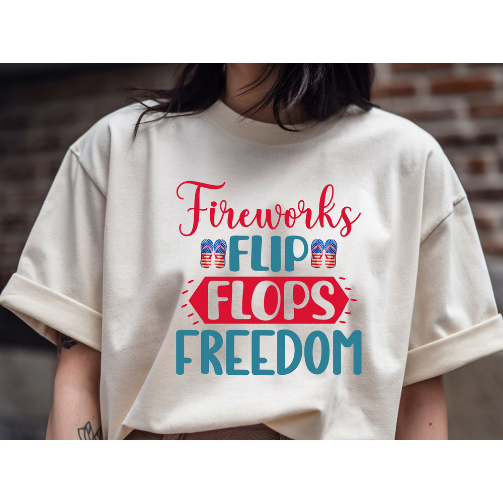 Fireworks Flip Flops Freedom 0