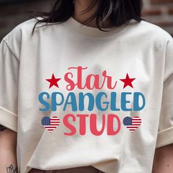 star spangled stud t shirt