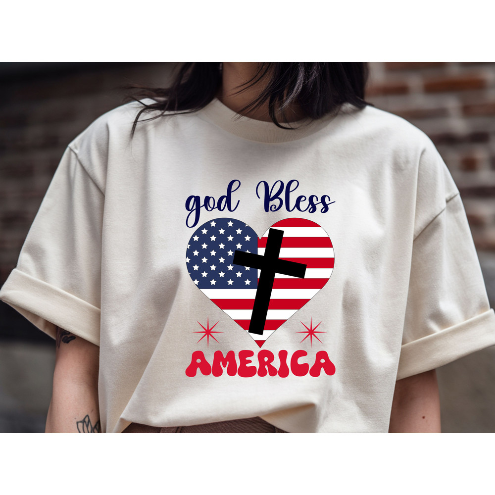 God Bless America T Shirt 0